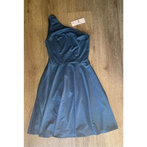 JASAMBAC Short Prom Cocktail Party Dress Blue Small No Bow New